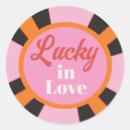 Search for lucky in love stickers Hand drawn