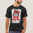 Search for drug free tshirts Red