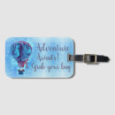 Search for adventure awaits luggage tags Watercolor