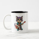 Search for cat playing guitar mugs Bass