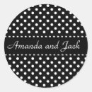 Search for dot wedding stickers Black and white