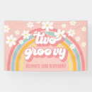 Search for 2nd birthday banners Two groovy