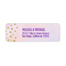 Search for gold circle return address labels Watercolor