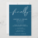 Search for navy blue engagement party invitations Minimalist