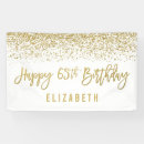 Search for 65th birthday banners Elegant