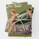 Search for happy new year wrapping paper Champagne