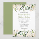 Search for white peony wedding invitations Greenery