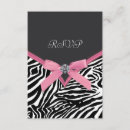 Search for zebra rsvp cards Pink