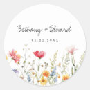 Search for spring wedding stickers Elegant modern floral