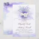 Search for lavender engagement party invitations Violet