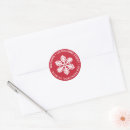 Search for snowflake return address stickers Round
