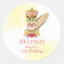 Search for birthday luau party stickers Tropical