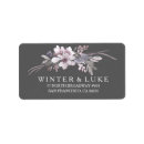 Search for winter party return address labels Grey