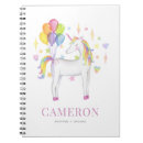 Search for cute unicorn notebooks Watercolor