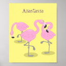 Search for cartoon flamingo posters Cute