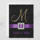 Search for purple black and gold invitations Classic
