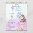 Search for 7th cupcake birthday invitations Pink