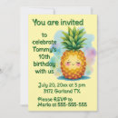 Search for yellow pineapple invitations Green
