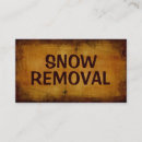 Search for snow removal business cards Shoveling