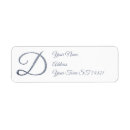 Search for initial d return address labels Monograms
