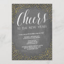 Search for chalkboard new years eve invitations Gold
