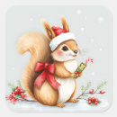Search for christmas squirrel stickers Watercolor