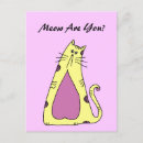 Search for cat puns postcards Meow