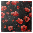 Search for red poppy tiles Black
