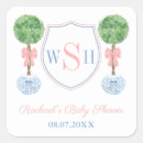 Search for monogram baby shower stickers Crest