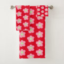 Search for cherry red bath towels Flowers