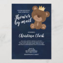 Search for long distance baby boy shower invitations Teddy bear