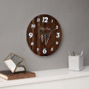 Search for dark wood clocks Monogrammed