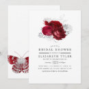 Search for red and silver bridal shower invitations Floral
