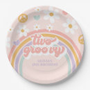 Search for rainbow paper plates Retro