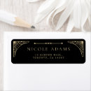 Search for antique paper return address labels Black