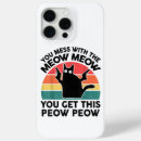 Search for meow iphone cases Black