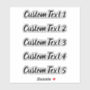 Search for cursive text stickers Black