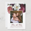 Search for burgundy floral save the dates Calligraphy