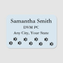 Search for paw print name tags Animals
