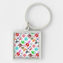 Search for funny pattern key rings Cute