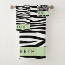 Search for black and white zebra bath towels Wild animals