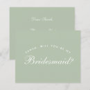 Search for sage green bridesmaid cards Simple