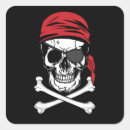 Search for pirate square stickers Skull