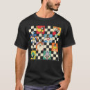 Search for black and white checkered tshirts Pattern