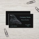 Search for raven business cards Black bird