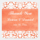 Search for orange damask stickers White