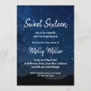 Search for starry night sweet 16 invitations Stars