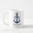 Search for nautical monogram mugs Navy