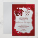 Search for red masquerade mask invitations Chic