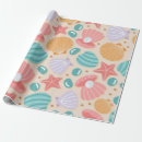 Search for seashell wrapping paper Coastal